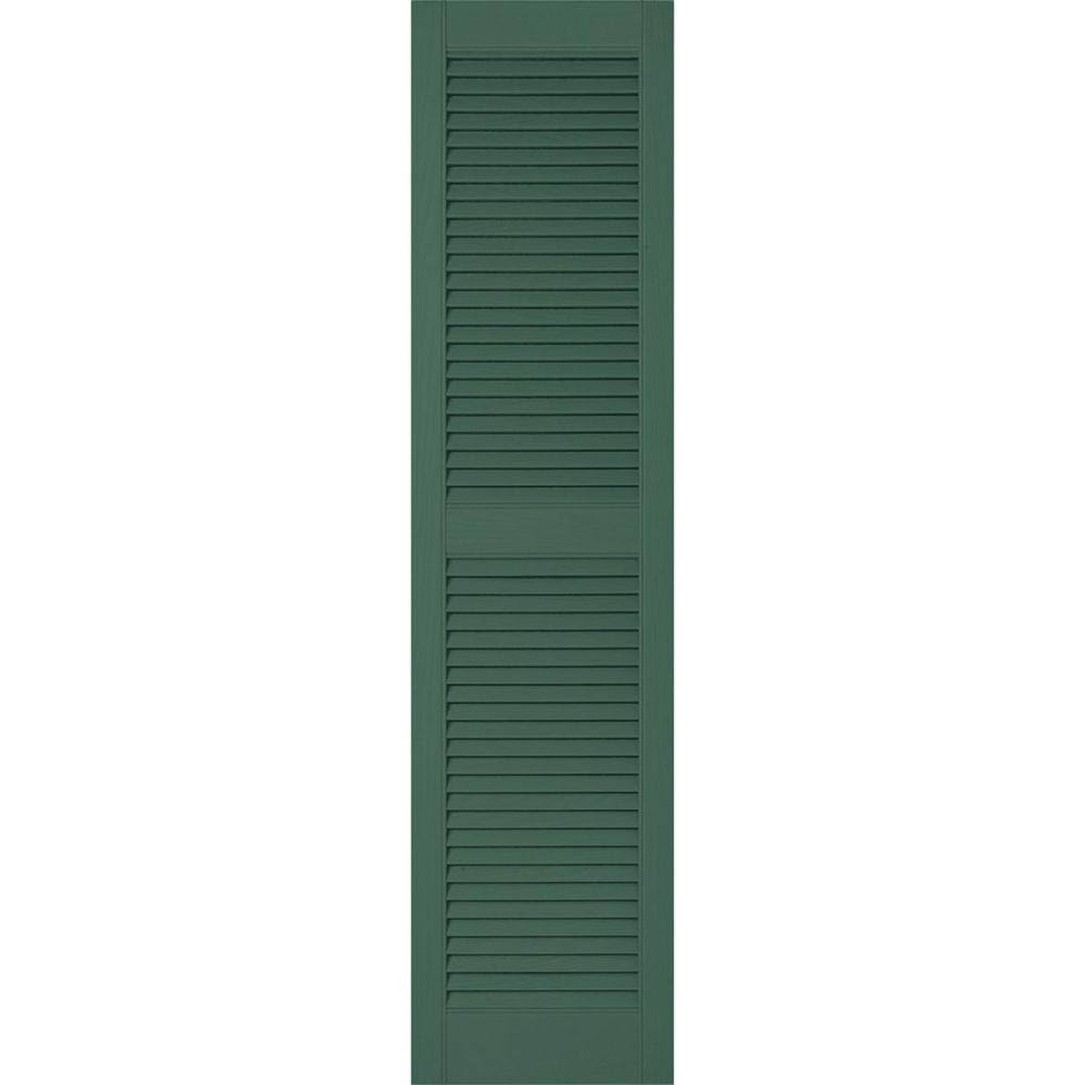 Forest Green Vinyl Open Louver Shutters A868