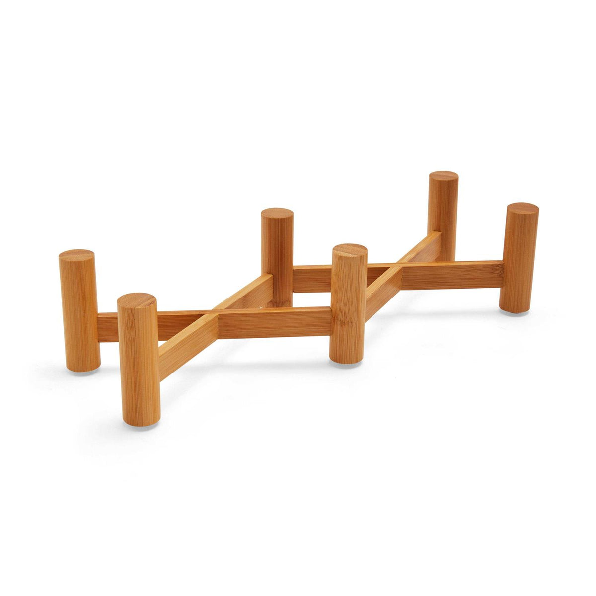 Ceramic & Bamboo Elevated Dog Double Diner F900