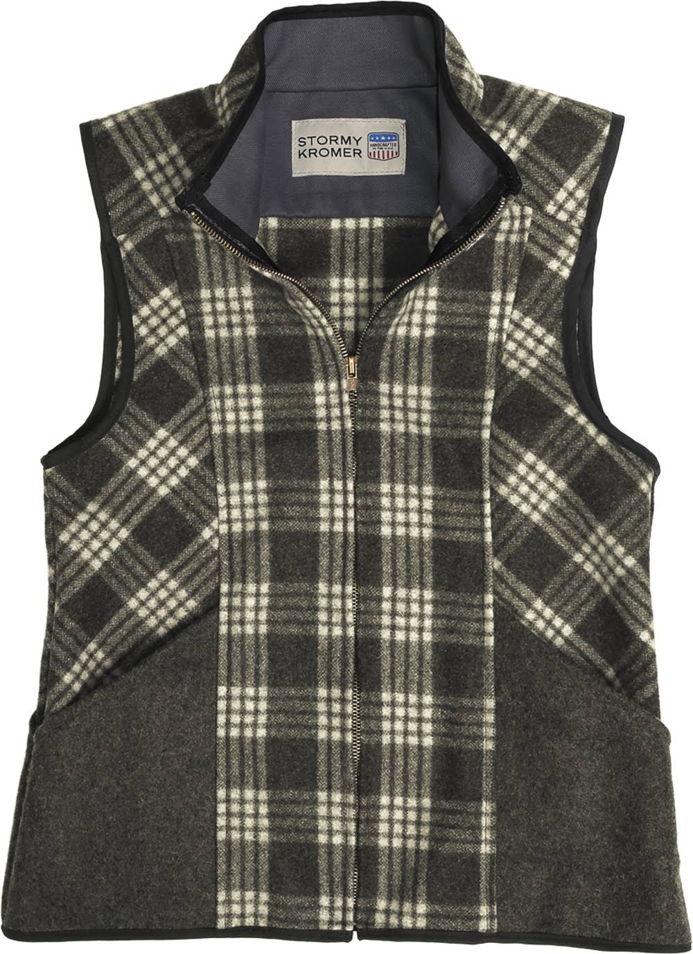 Charcoal / White Tartan Vest X66789