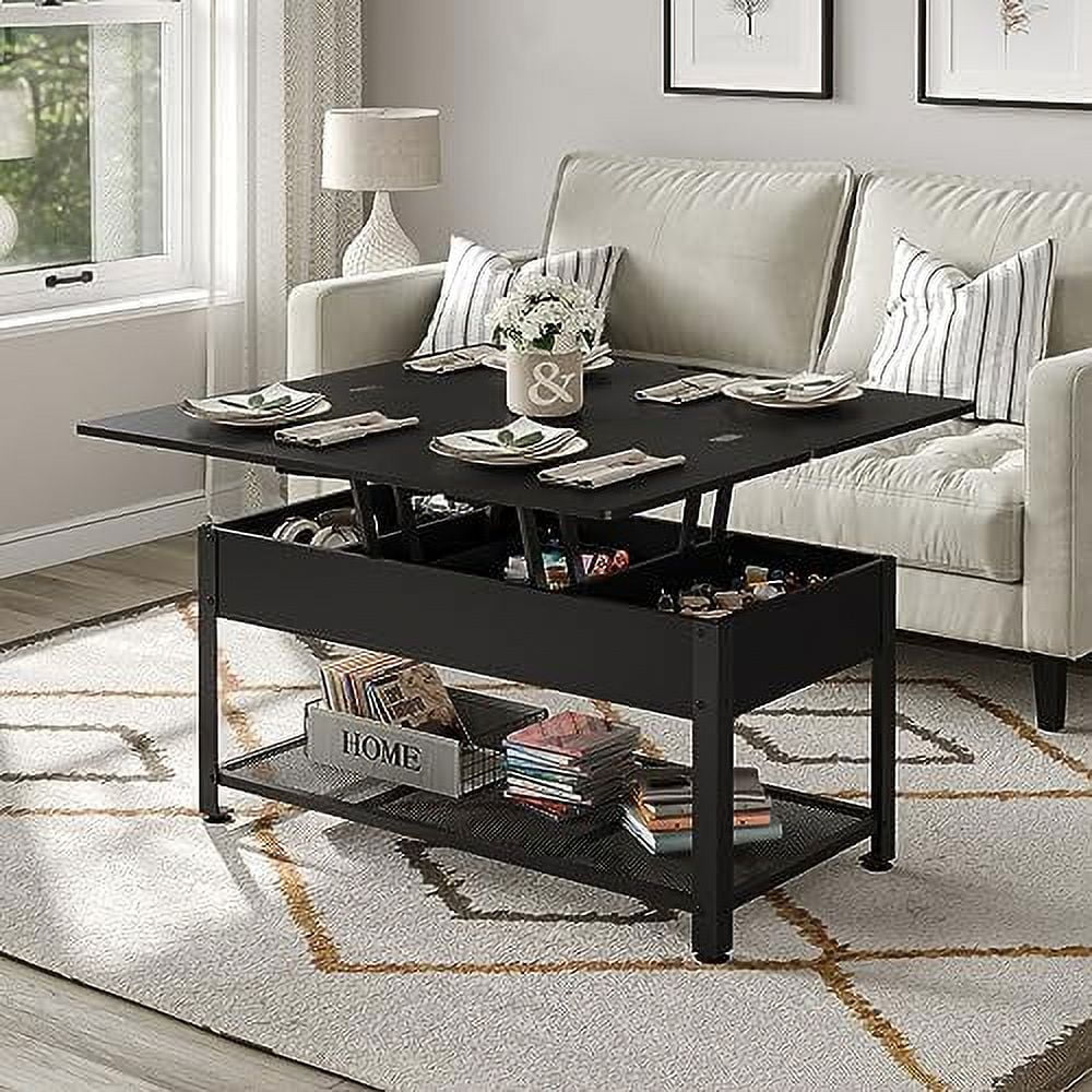 Lift Top Coffee Table with Hidden Compartment U158