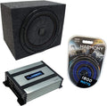 Kicker Bundle Car Sub Box Enclosure & Amp F202
