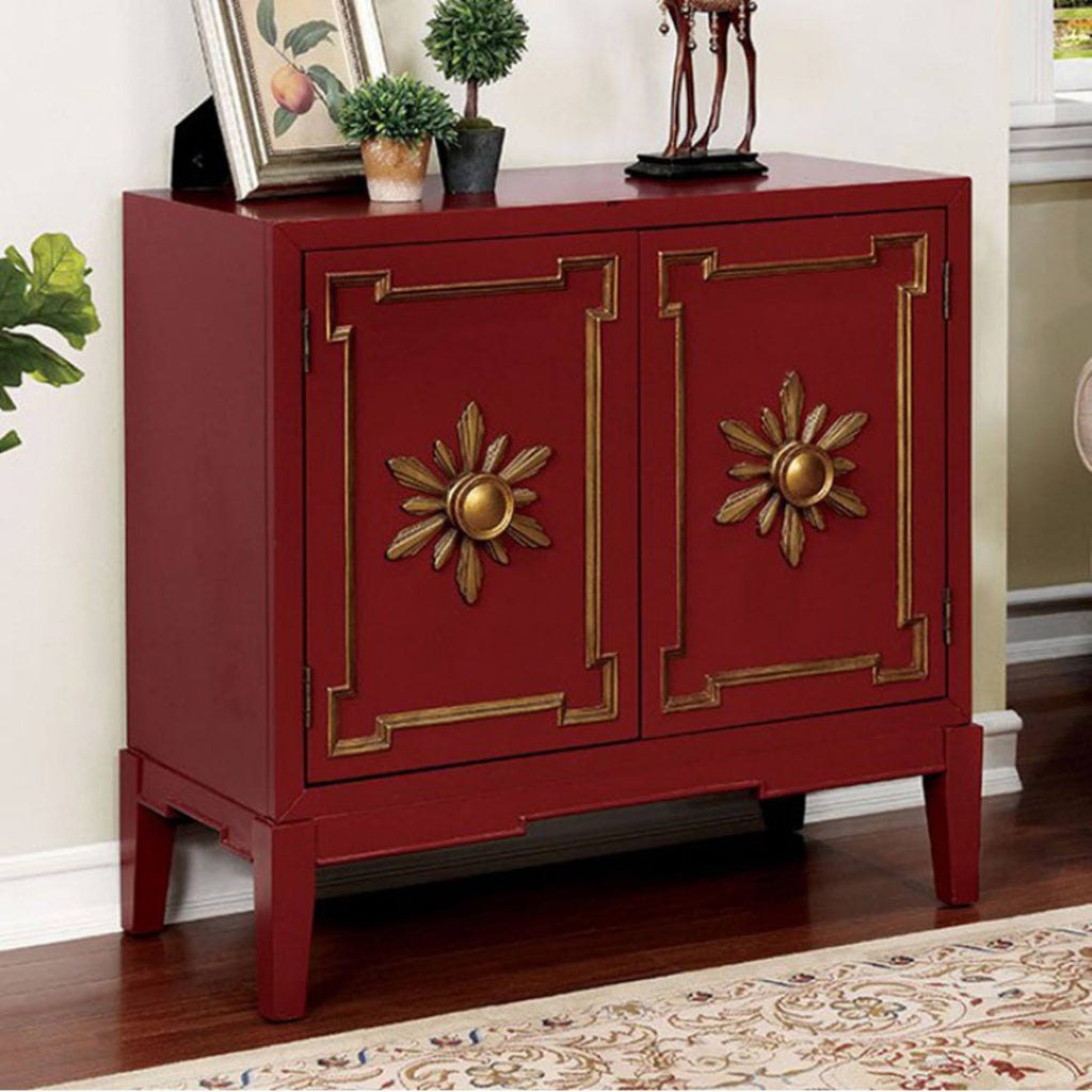 Red Wooden Hallway Chest H440