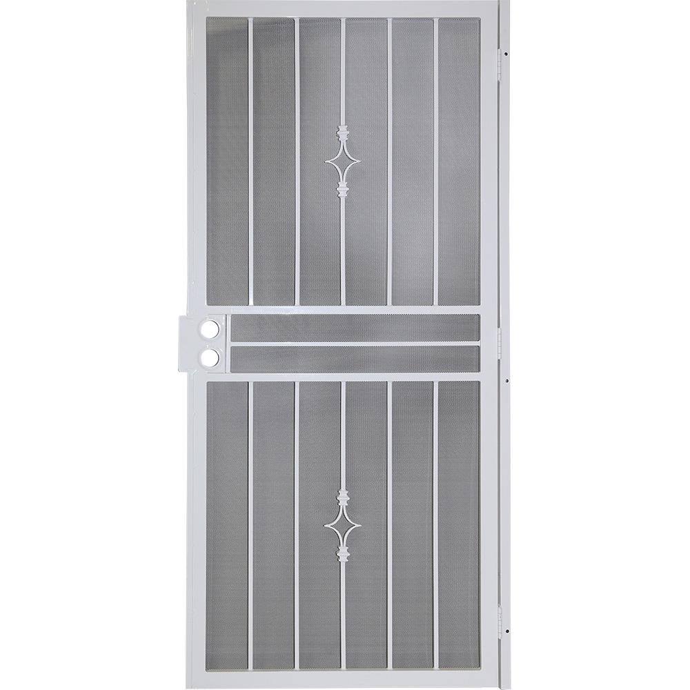 White Steel Security Door J255730