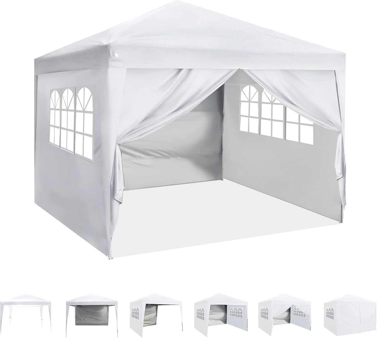10'x10' Pop Up Canopy with Sidewalls, Royal Blue U80058