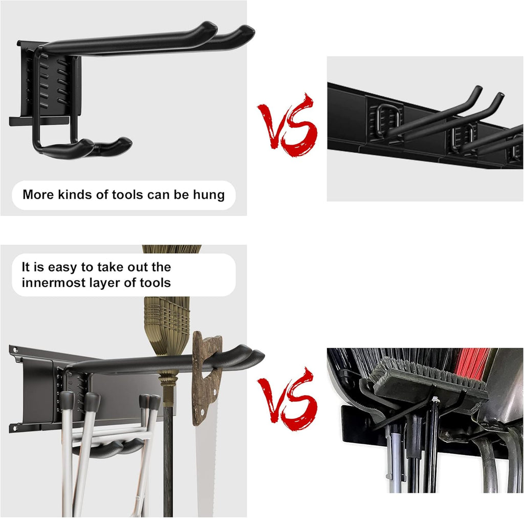 48 inch Heavy Duty Wall Mount Tool Organizer Rack, Pack of 2 O4818