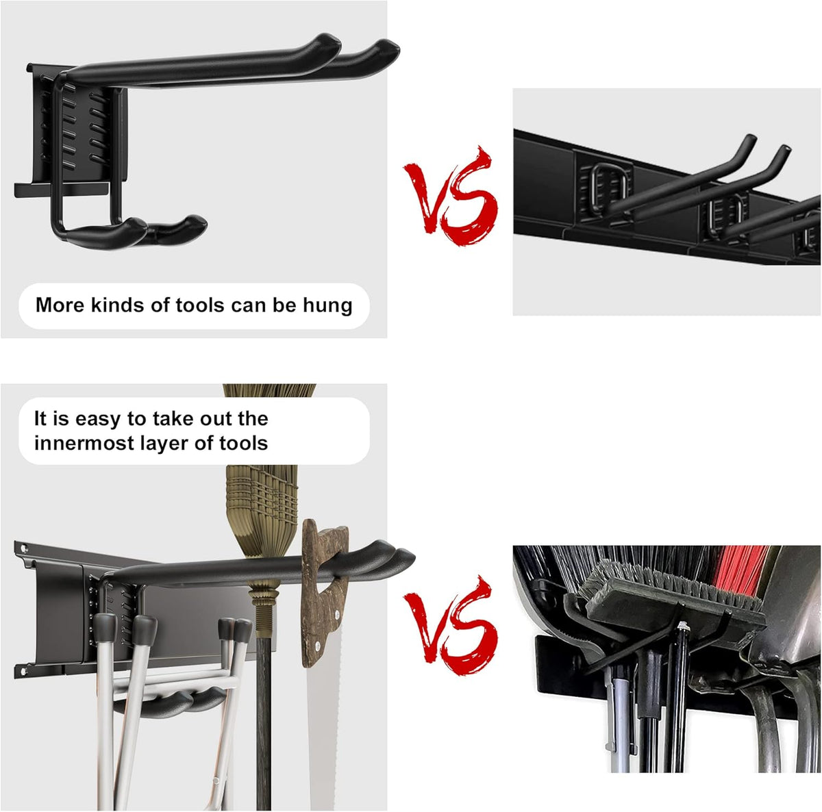 48 inch Heavy Duty Wall Mount Tool Organizer Rack, Pack of 2 O4818