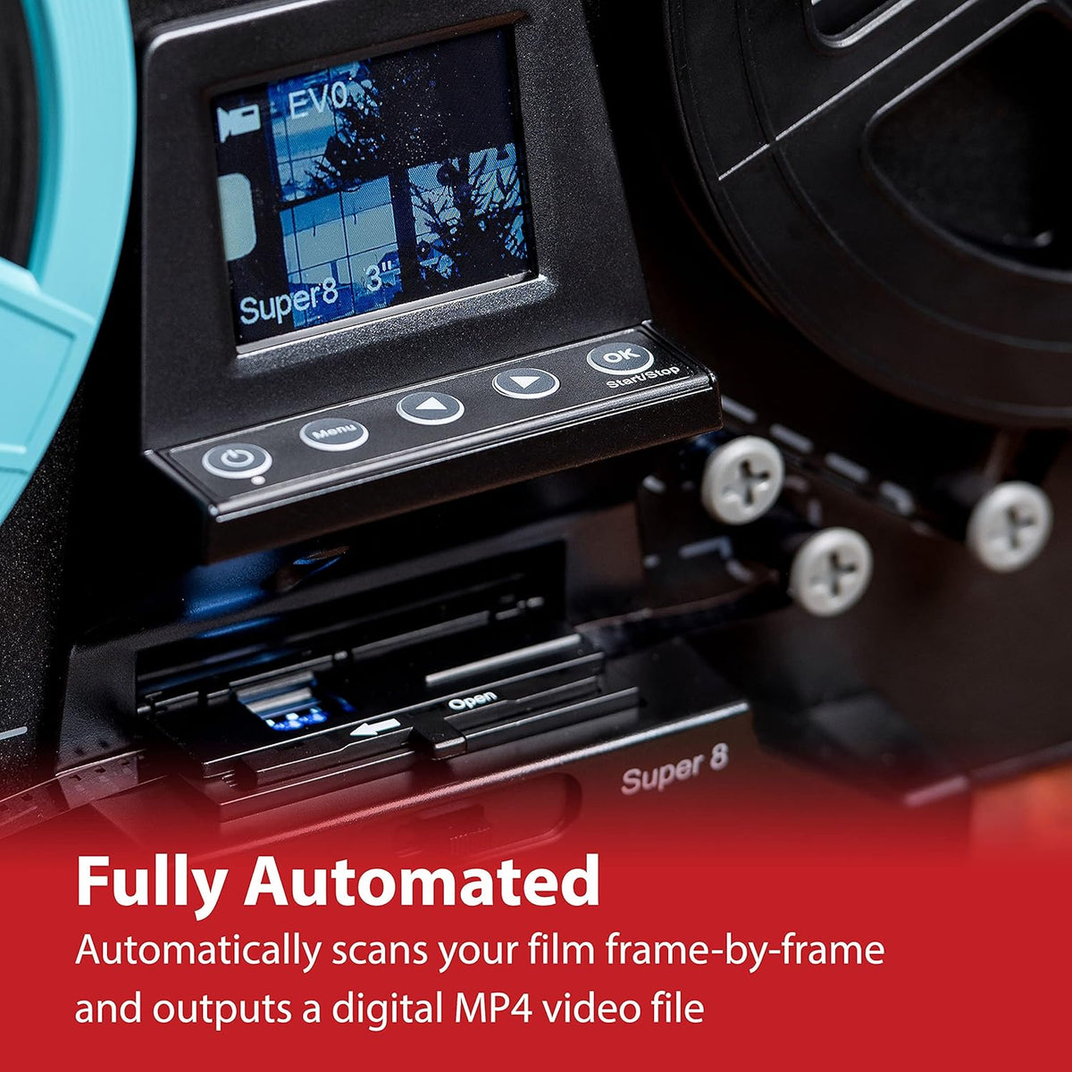 2.3 Screen Super 8/8mm Film Scanner N302