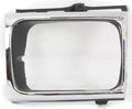 Chrome/Black Headlight Door for Toyota Pickup Passenger Side 4WD Pack of 2 P78938