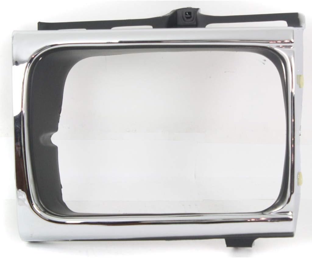 Chrome/Black Headlight Door for Toyota Pickup Passenger Side 4WD Pack of 2 P78938