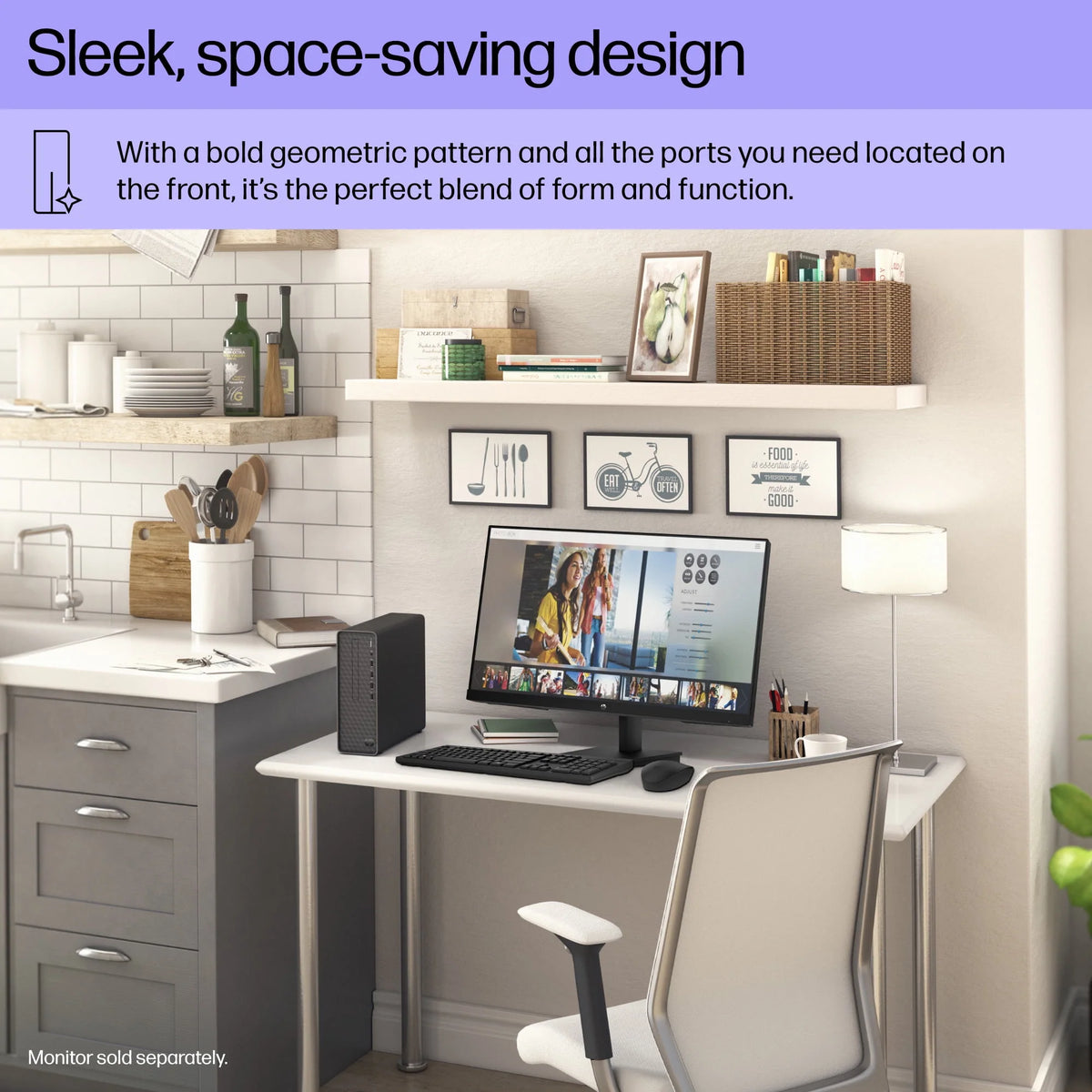 Black Slim Desktop Tower B71749