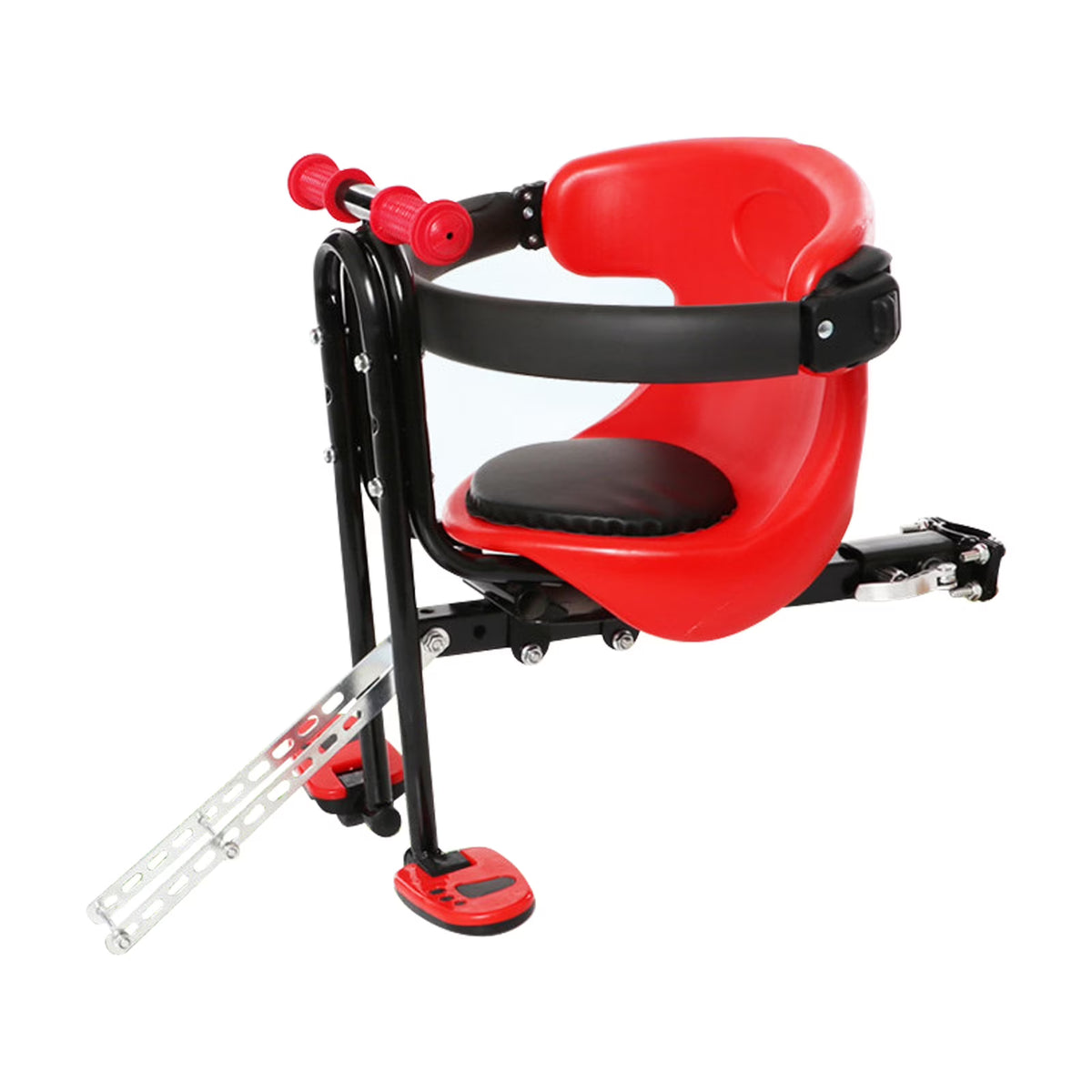 Front Mounted Child Bike Seat with Handrail Foot Pedals L904