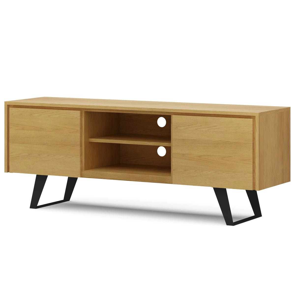 63 inch Oak TV Media Stand W3277
