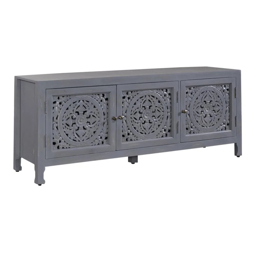 65 Inch 3 Door Accent TV Stand A1718