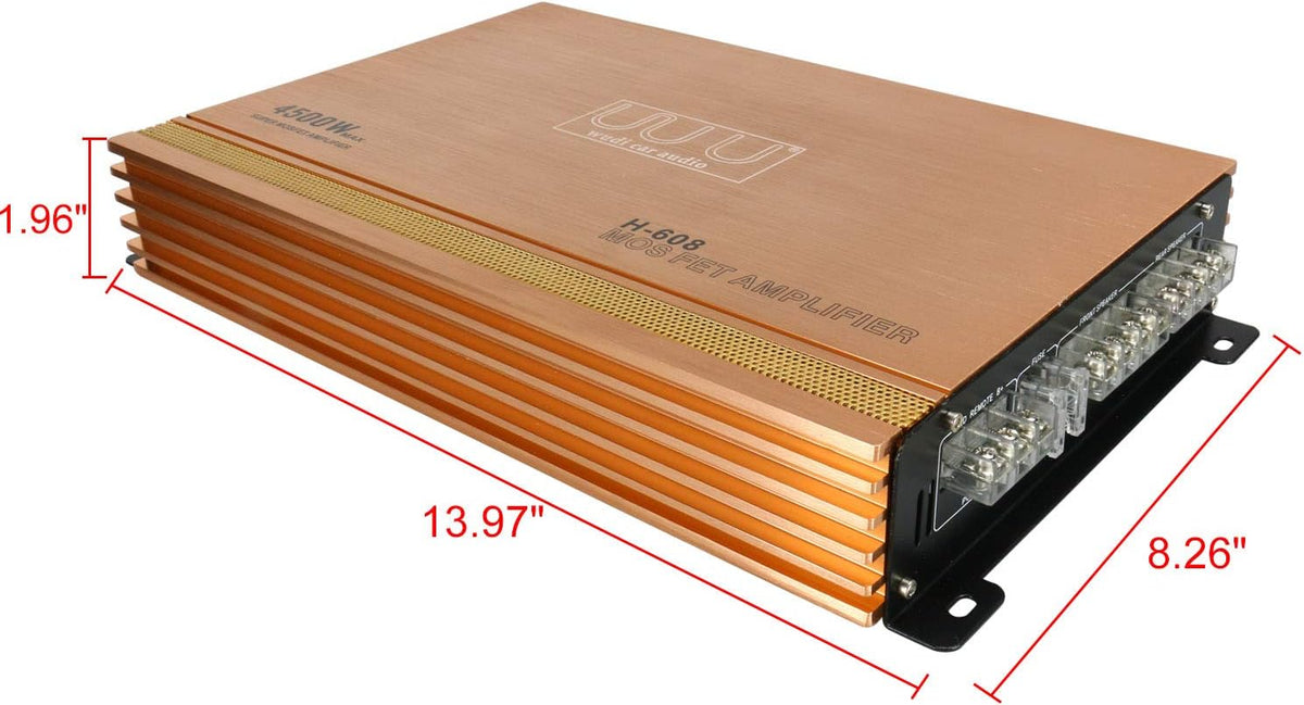 4 Channel 12V Power Stereo Amplifier Pack of 2 M877