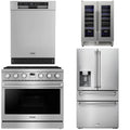 36 Gas Range, Refrigerator, Dishwasher and Wine Cooler E6693