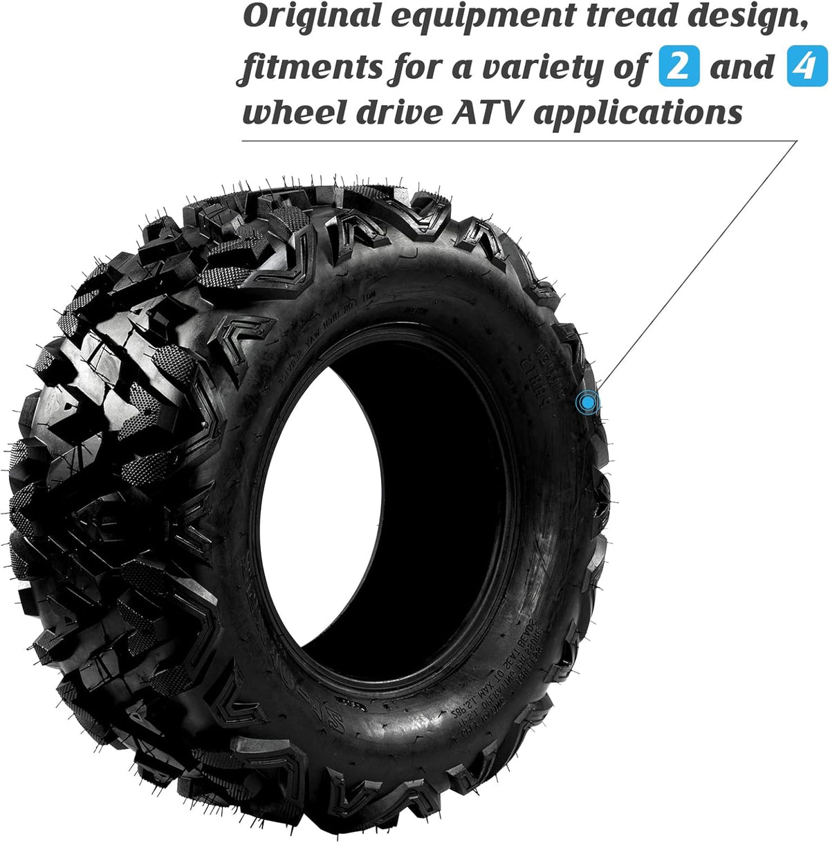 26x11-14 ATV UTV Tubeless Tires, 6 PR, Pair of 2 I41091