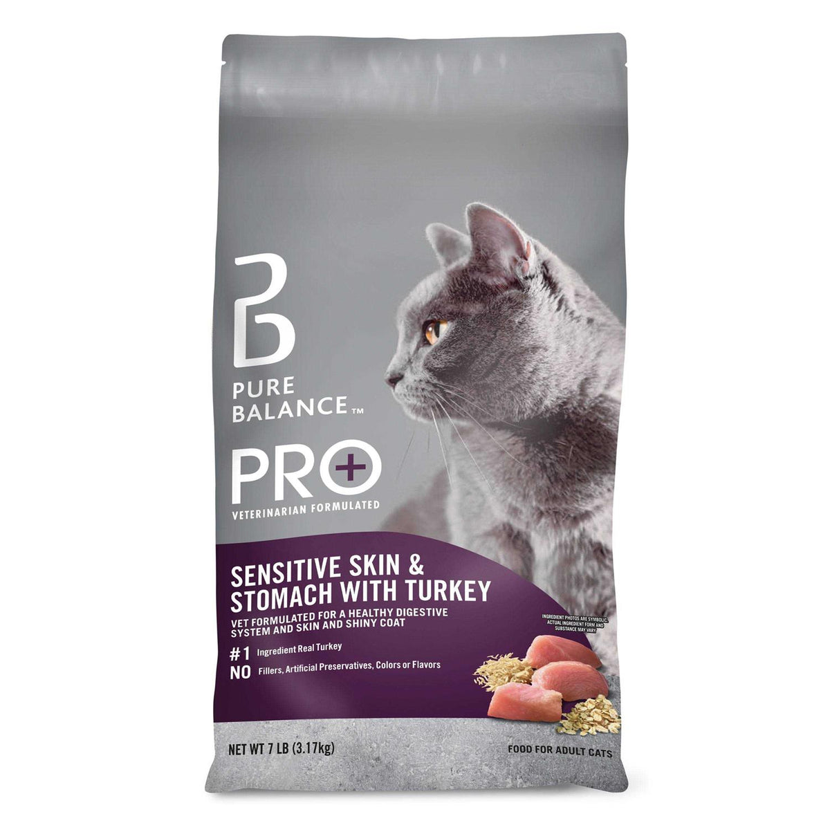 Sensitive Skin & Stomach Turkey Dry Cat Food S9844