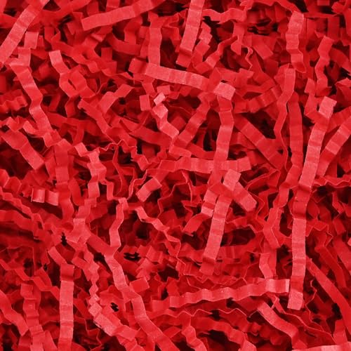 10.5oz Crinkle Cut Paper Shred Filler Red & Green P727
