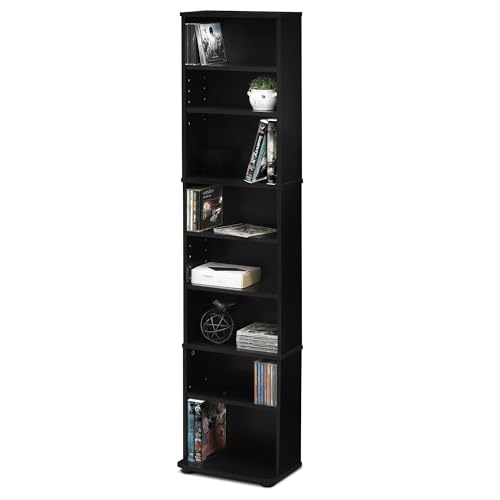 Space Saving Multimedia Storage Tower, White W598689