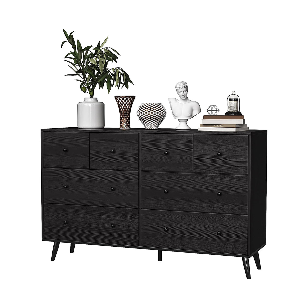 Black 8 Drawer Dresser Q402447