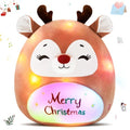12" Light Up Elk Plush Pillow N866