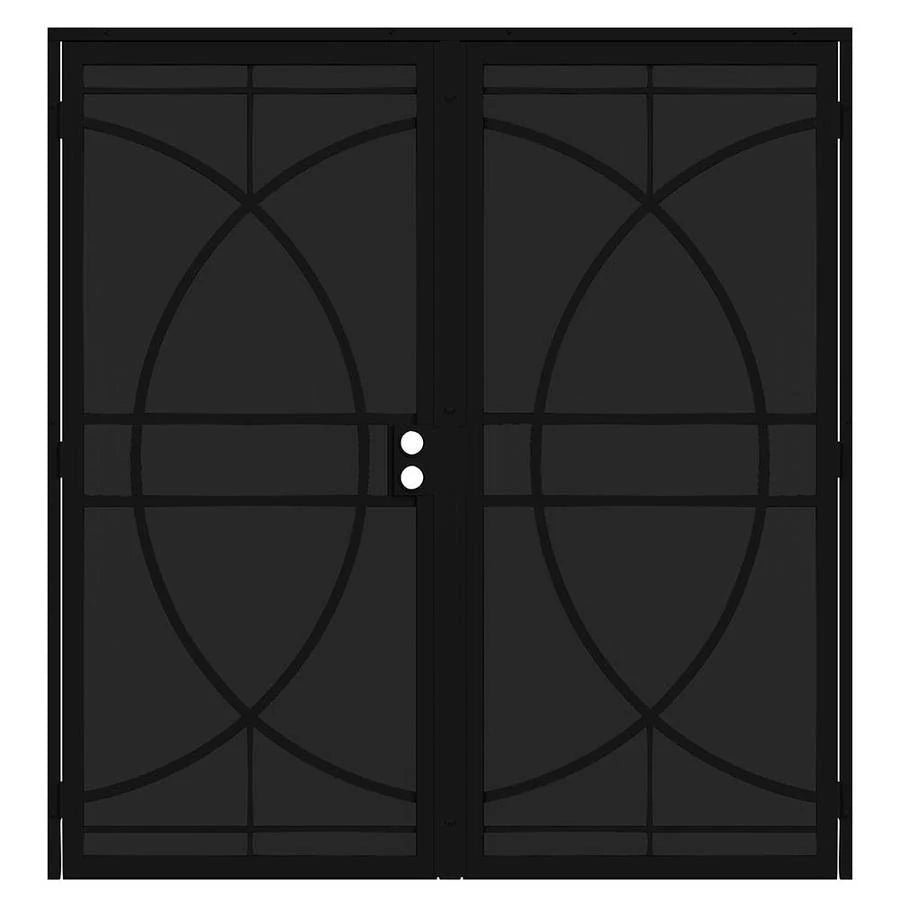 Black Steel Surface Mount Security Door H29507