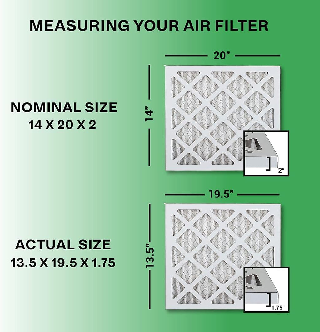 14x20x2 MERV 8 Pleated Air Filter (12-Pack) R215