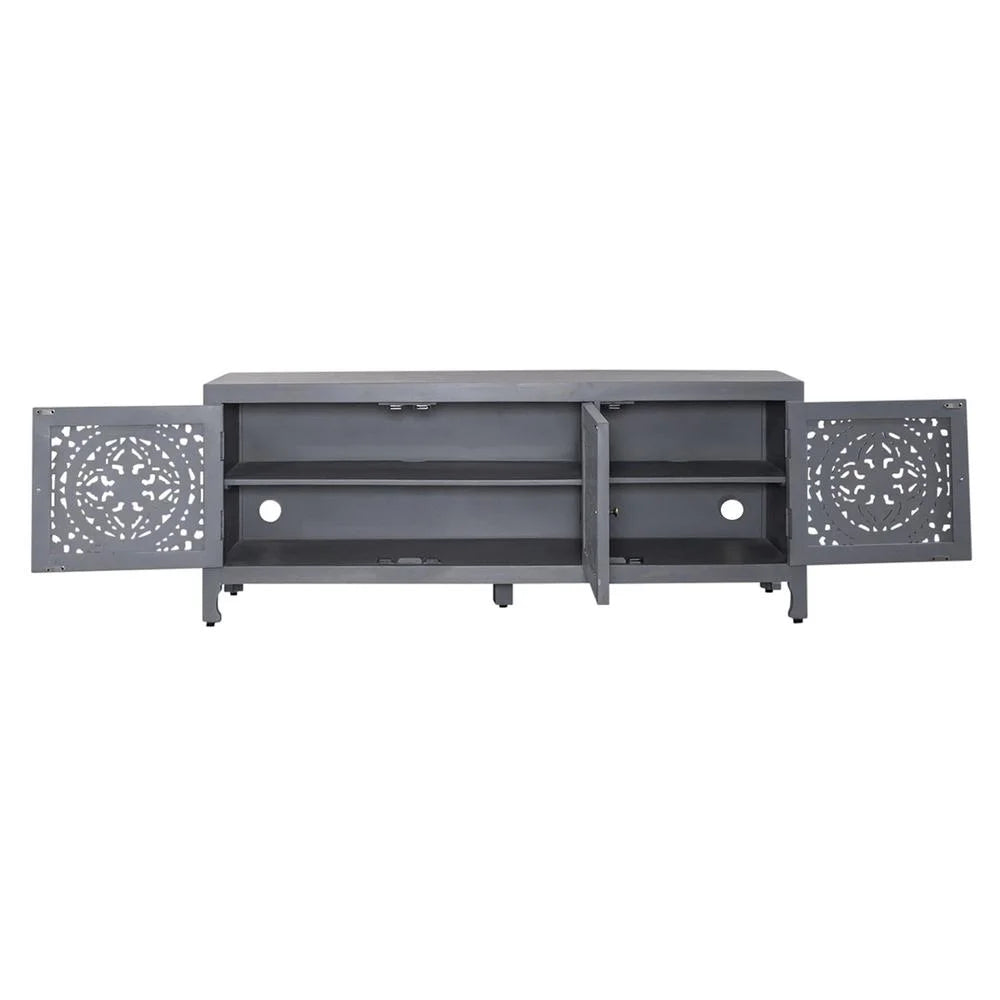 65 Inch 3 Door Accent TV Stand A1718