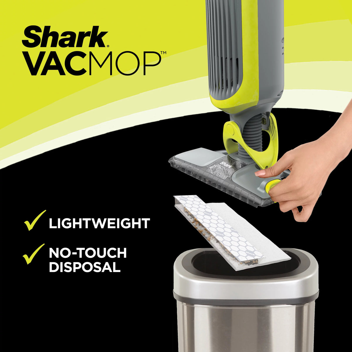 Cordless Hard Floor Vacuum Mop with Disposable Pads Z66544