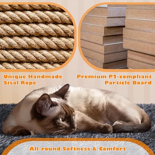 Dark Gray Cat Tree with Platform, Hammock, Scratching Posts O49164