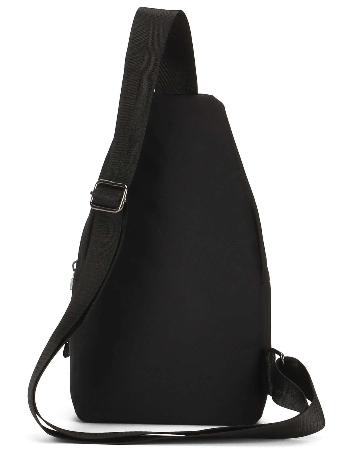 Small Casual Sling Bag Crossbody Backpack with Adjustable Shoulder Strap Black & Gray P9926