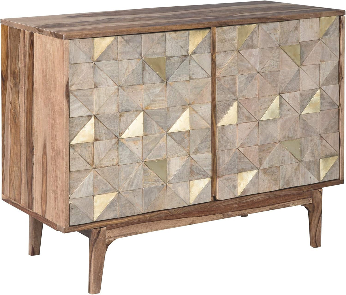 Brown Gold Accent Cabinet O476871