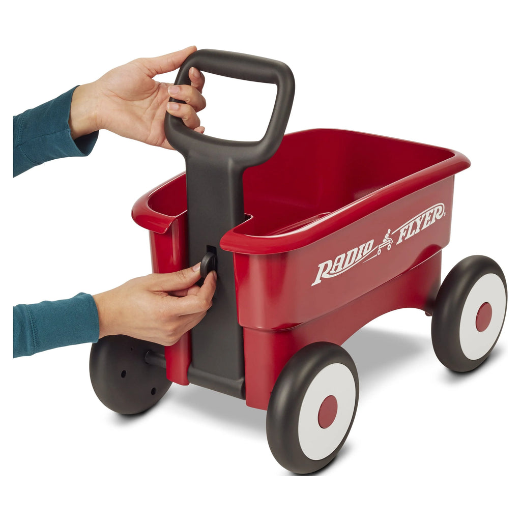 Red 2-in-1 Play Wagon Push Walker R816698