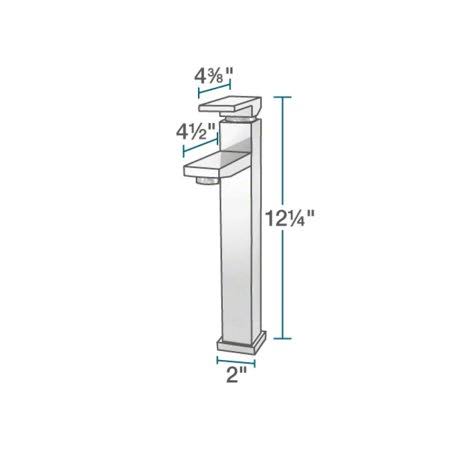 Aqua Chrome Vessel Faucet Ensemble D682