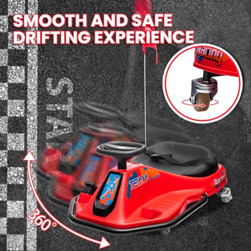 24V Electric Drifting Go Kart for Kids, Black L62433