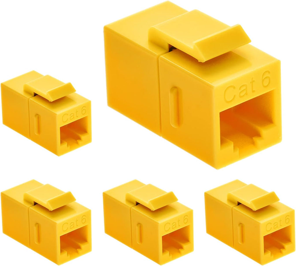 Cat.6 RJ45 Inline Coupler Female-Female 50-Pack Orange T5267