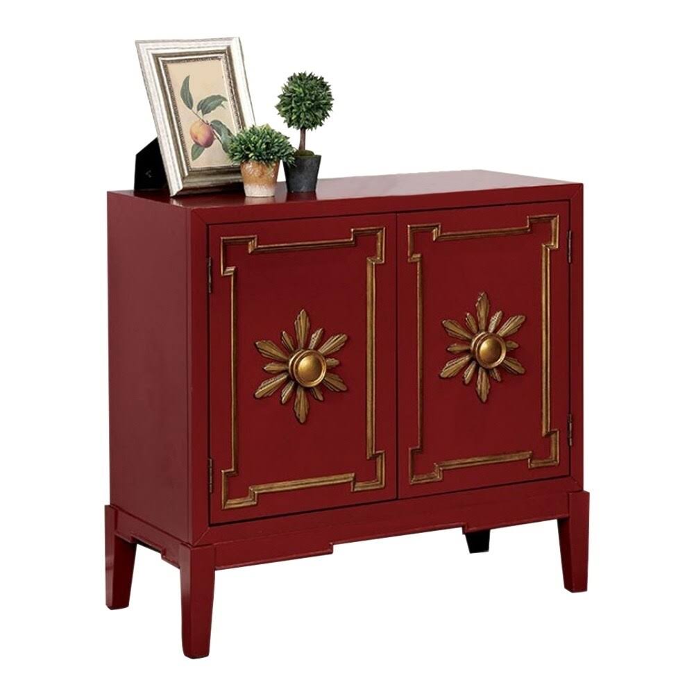 Red Wooden Hallway Chest H440
