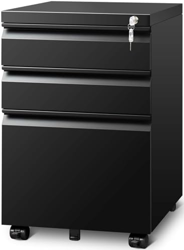 Black 71'H Metal Storage Cabinet with Adjustable Shelves I784764
