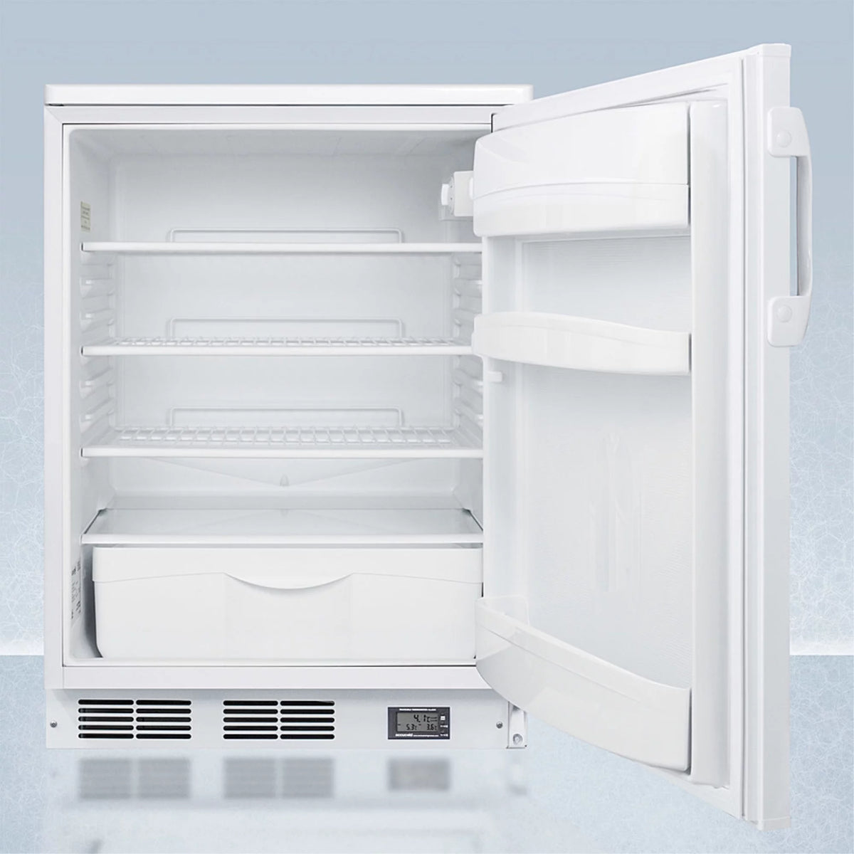 White Built-in or Freestanding All-Refrigerator with Front Lock and Digital Temperature Display H9245