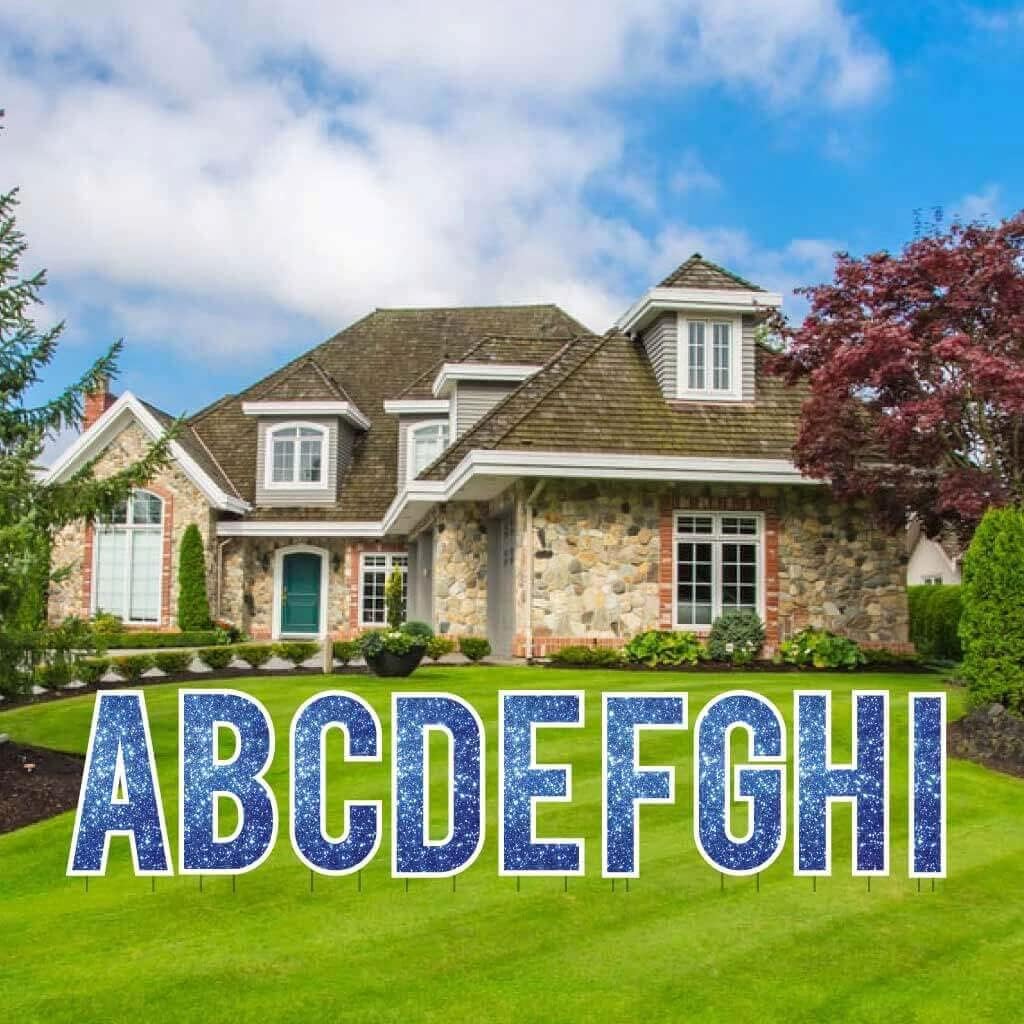 18 inch High Waterproof Plastic Alphabet Yard Decoration, Pack of 2 Q54624