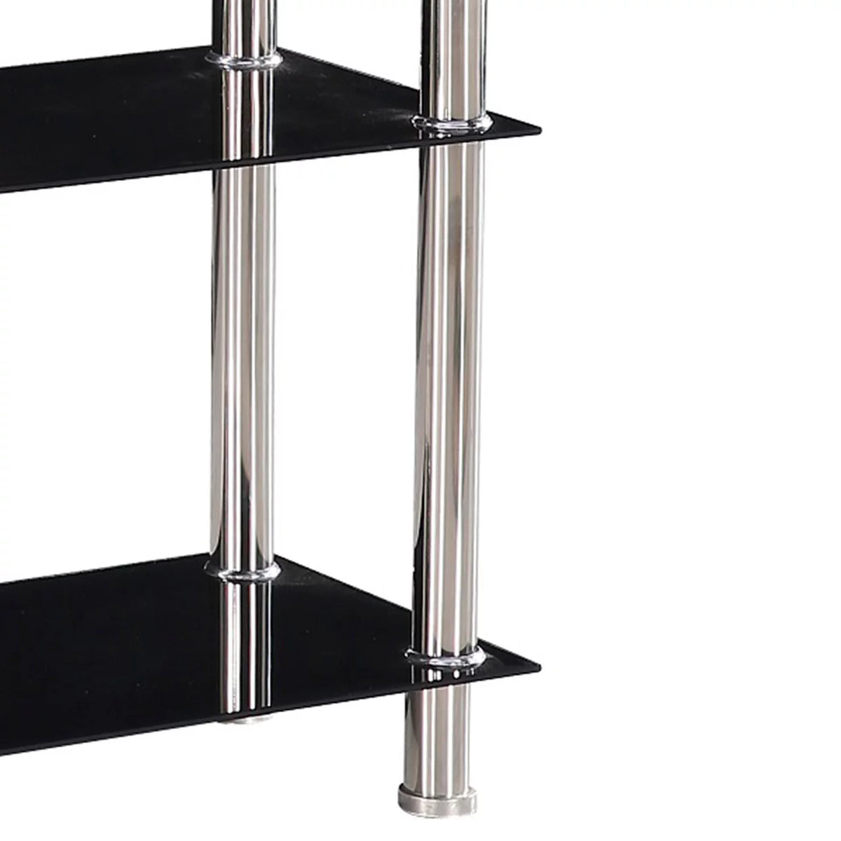 Glass 4 Tier Shelves Bookcase V5756