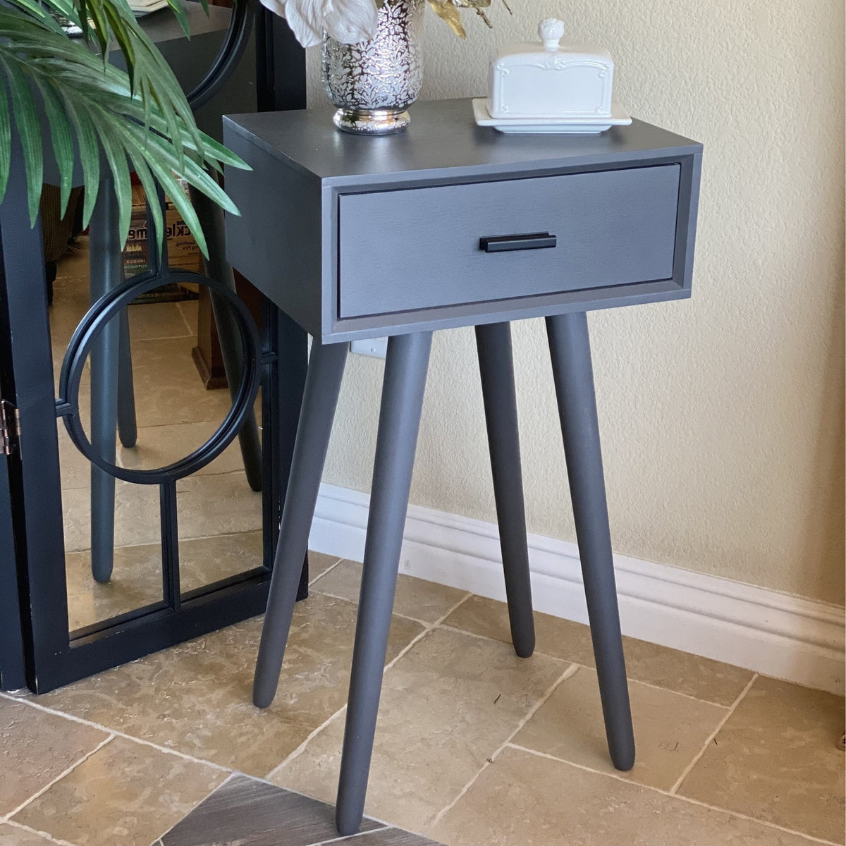Grey Wood Accent Table A448