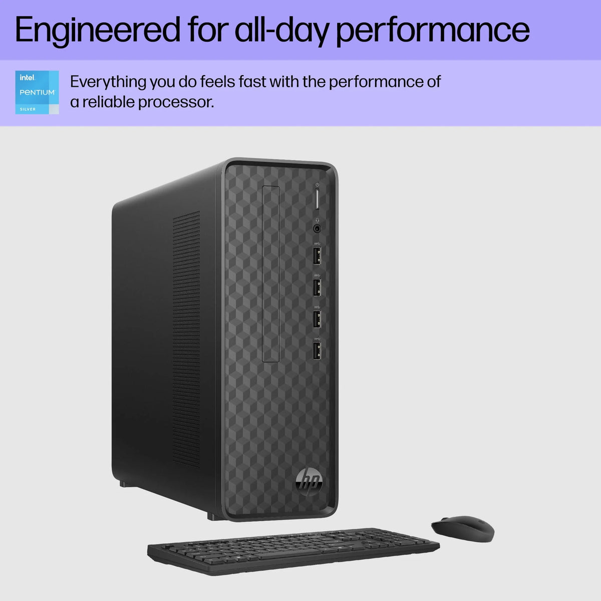 Black Slim Desktop Tower B71749