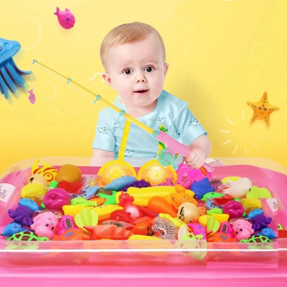 22 Pcs Magnetic Fishing Rod Toy Game Model F9510