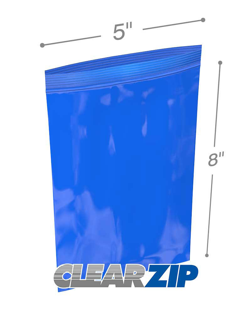 Blue Zip Lock Reclosable Bags 1000/Case O514