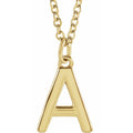 14k Yellow Gold Initial Dangle Necklace Jewelry P456250