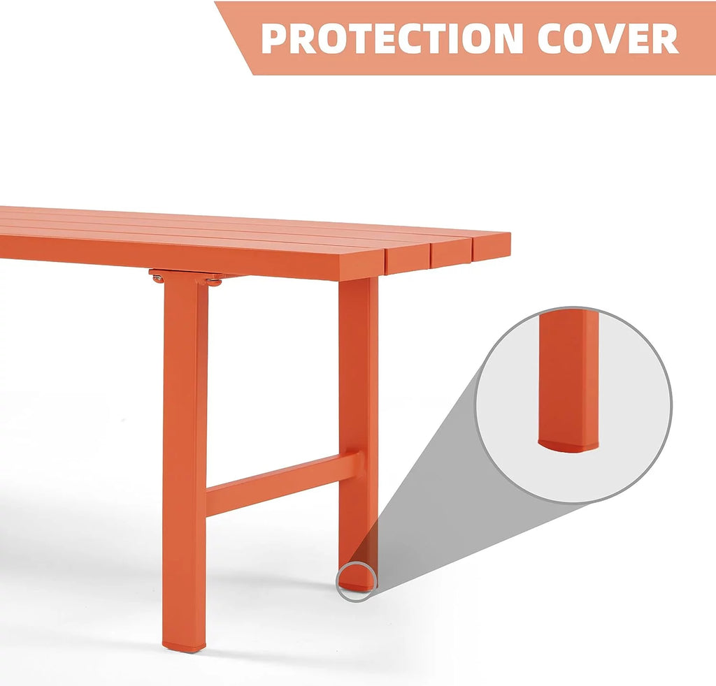 Aluminum Weatherproof 2-Person Outdoor Bench K7436
