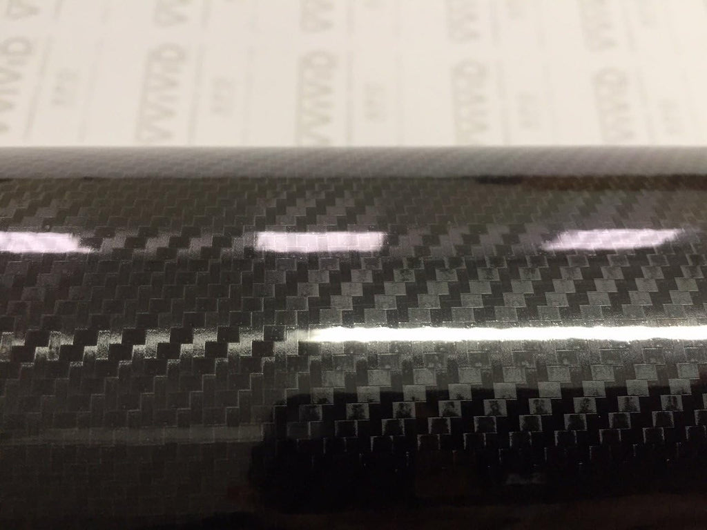 6ft x 5ft High Gloss Black Carbon Vinyl Wrap Film V556704