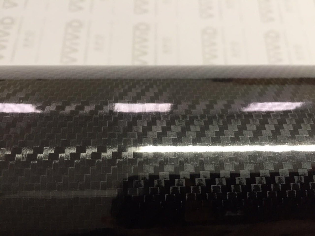 6ft x 5ft High Gloss Black Carbon Vinyl Wrap Film V556704