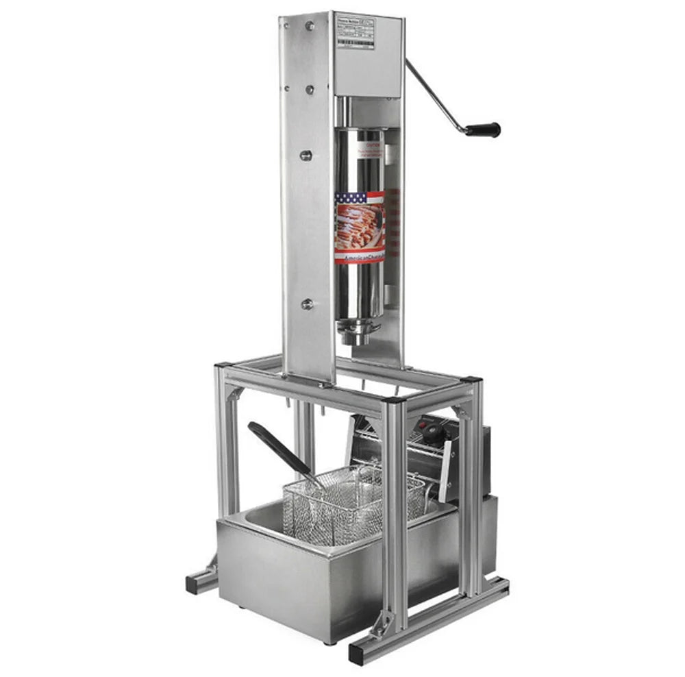 5L Churro Making Machine with 6L Electric Deep Fryer 110V N39855